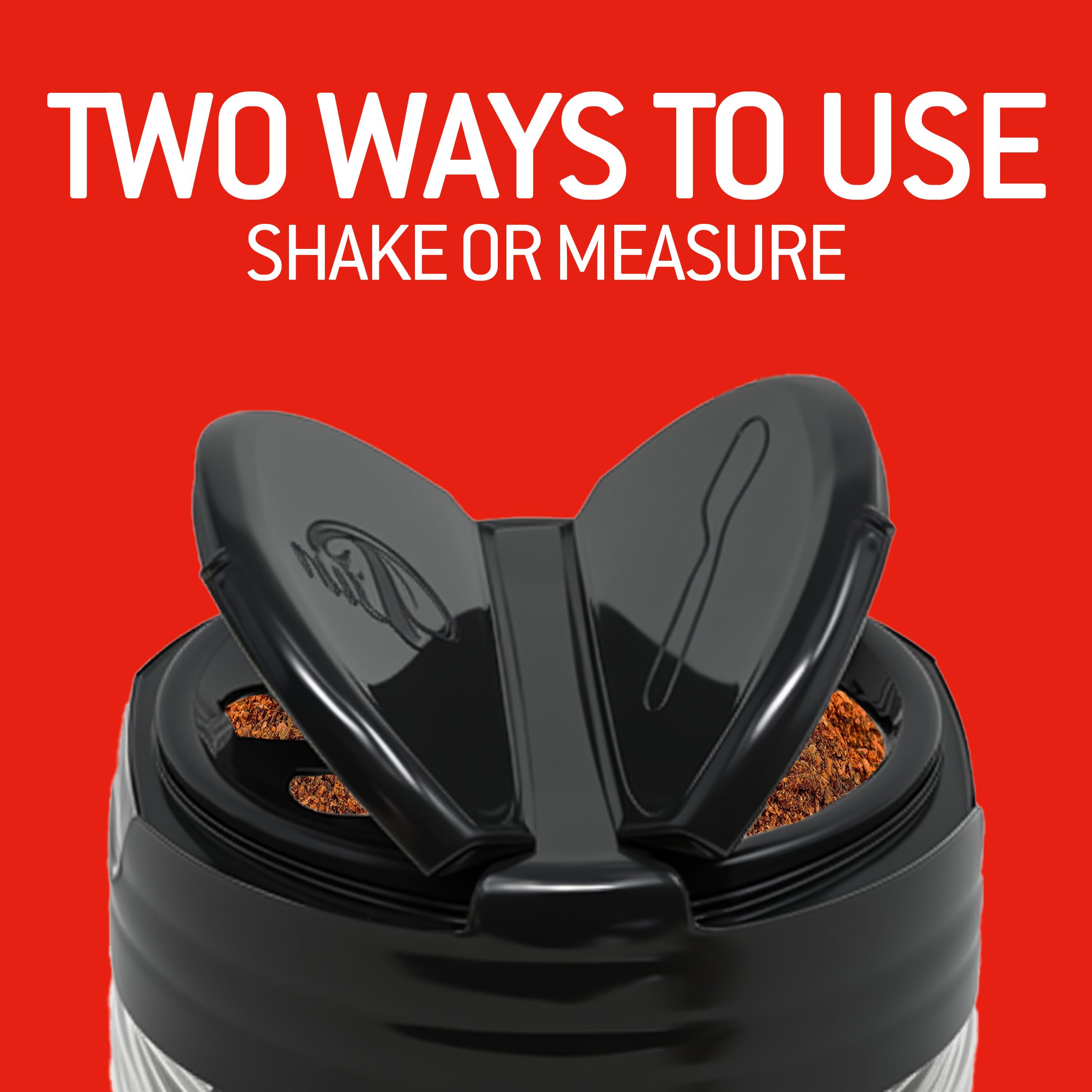 Weber Kick'N Chicken shaker on grill-ready chicken speeds seasoning