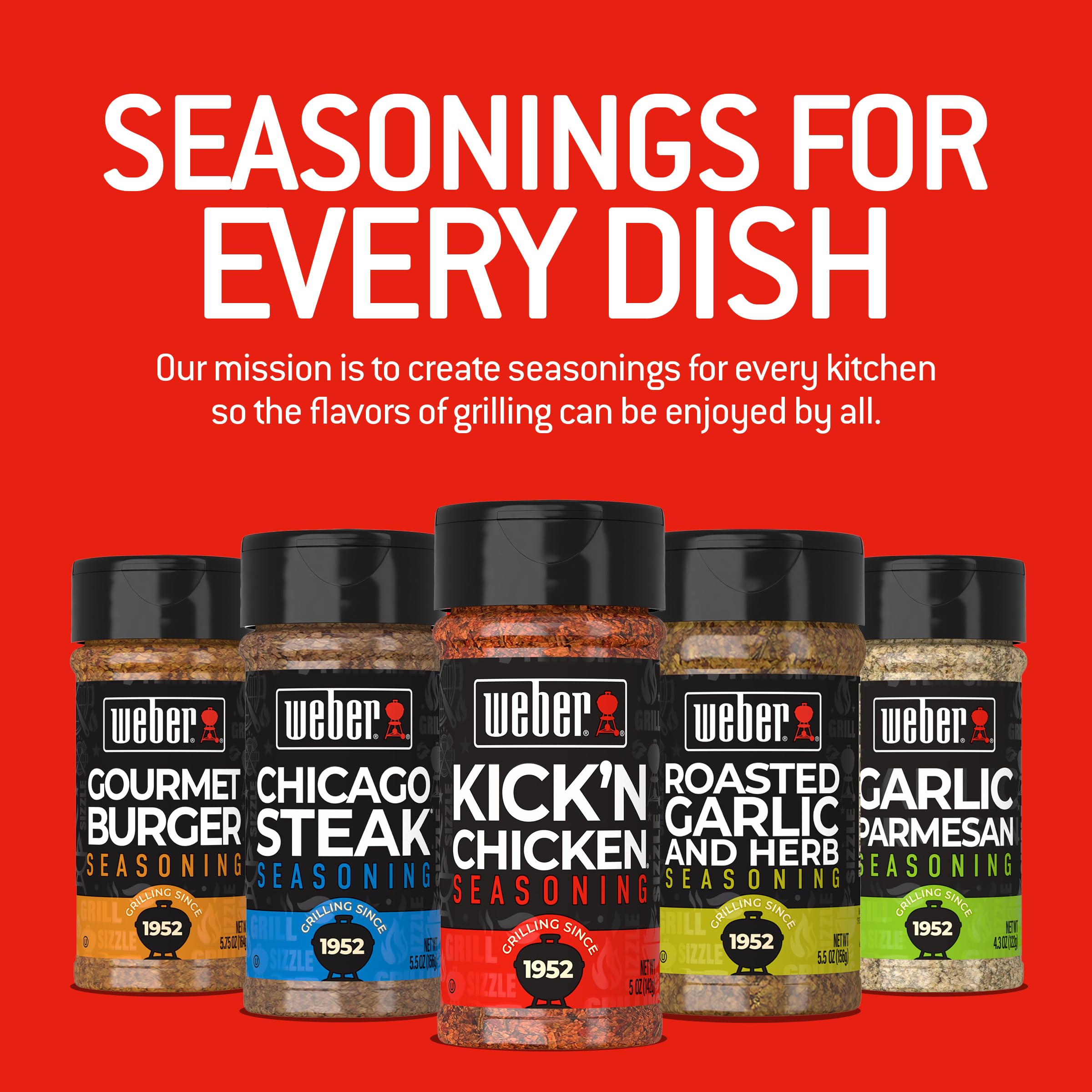 Weber Kick'N Chicken seasoning being sprinkled on chicken for flavor