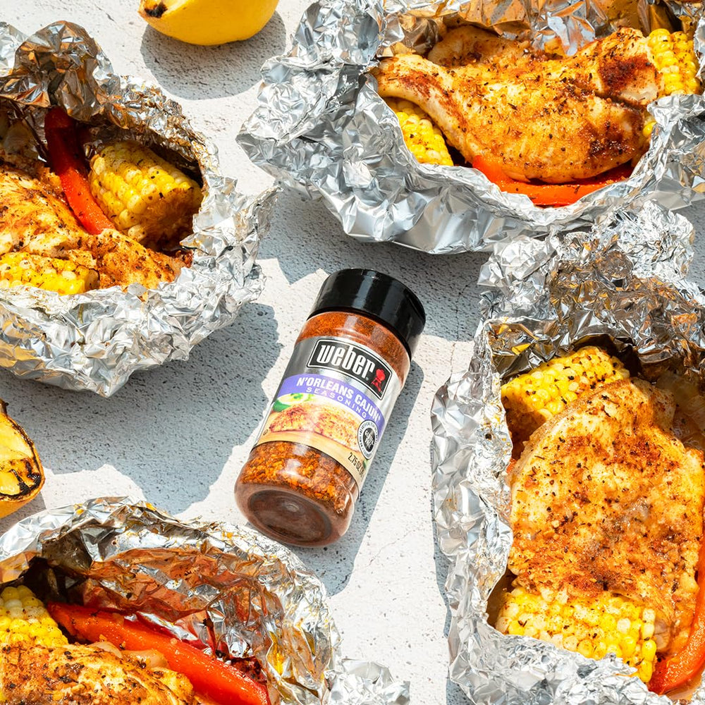 Weber N'Orleans Cajun Seasoning on catfish elevates Cajun flavor.