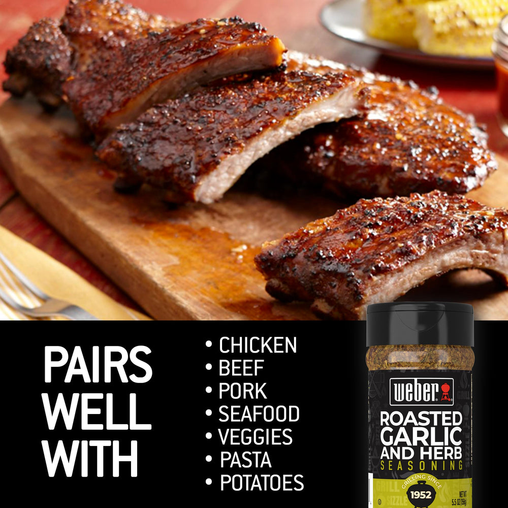 Weber Roasted Garlic & Herb salmon filets grilled to perfection