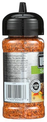 Closeup of Weber Salt Free Burger Seasoning package with salt-free, gluten-free formula