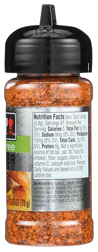 Weber Salt Free Burger Seasoning ready to elevate vegetables and burgers with versatile flavor