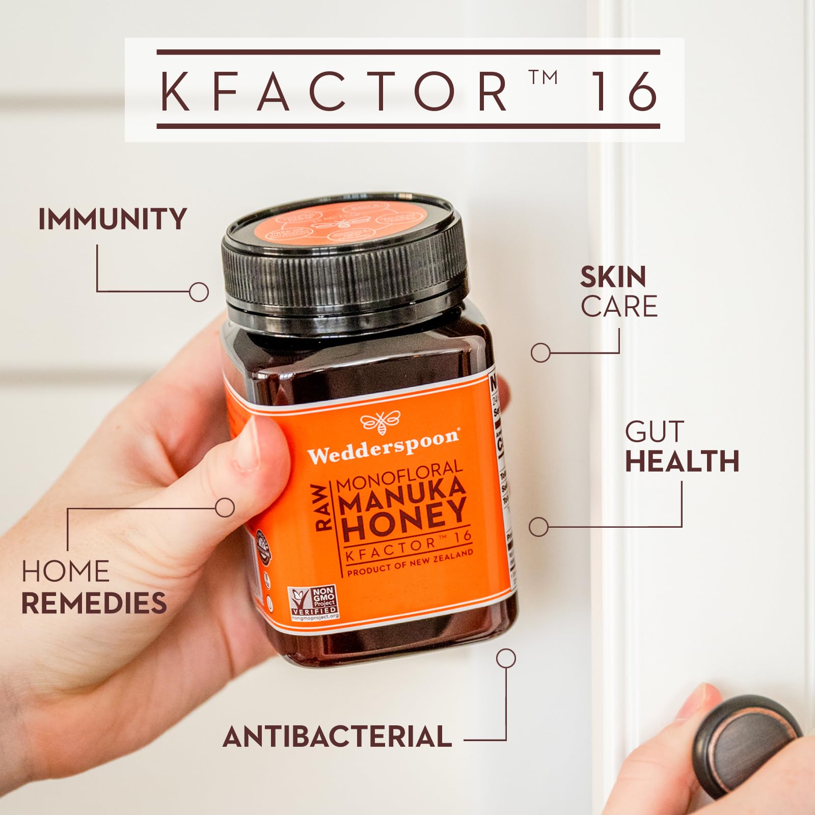 Wedderspoon BPA-free jar preserves flavor while keeping packaging safe.
