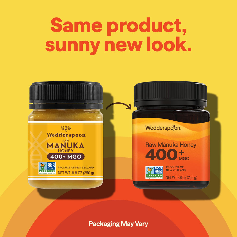 Wedderspoon BPA-free glass jar – premium Manuka honey protection