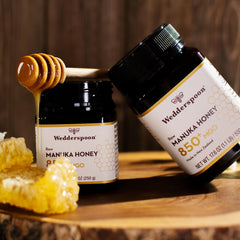 Wedderspoon honey spread on toast for natural sweetness.