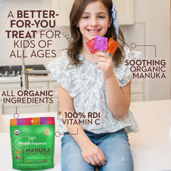 Wedderspoon Manuka Honey Pops drizzle of honey on a pop