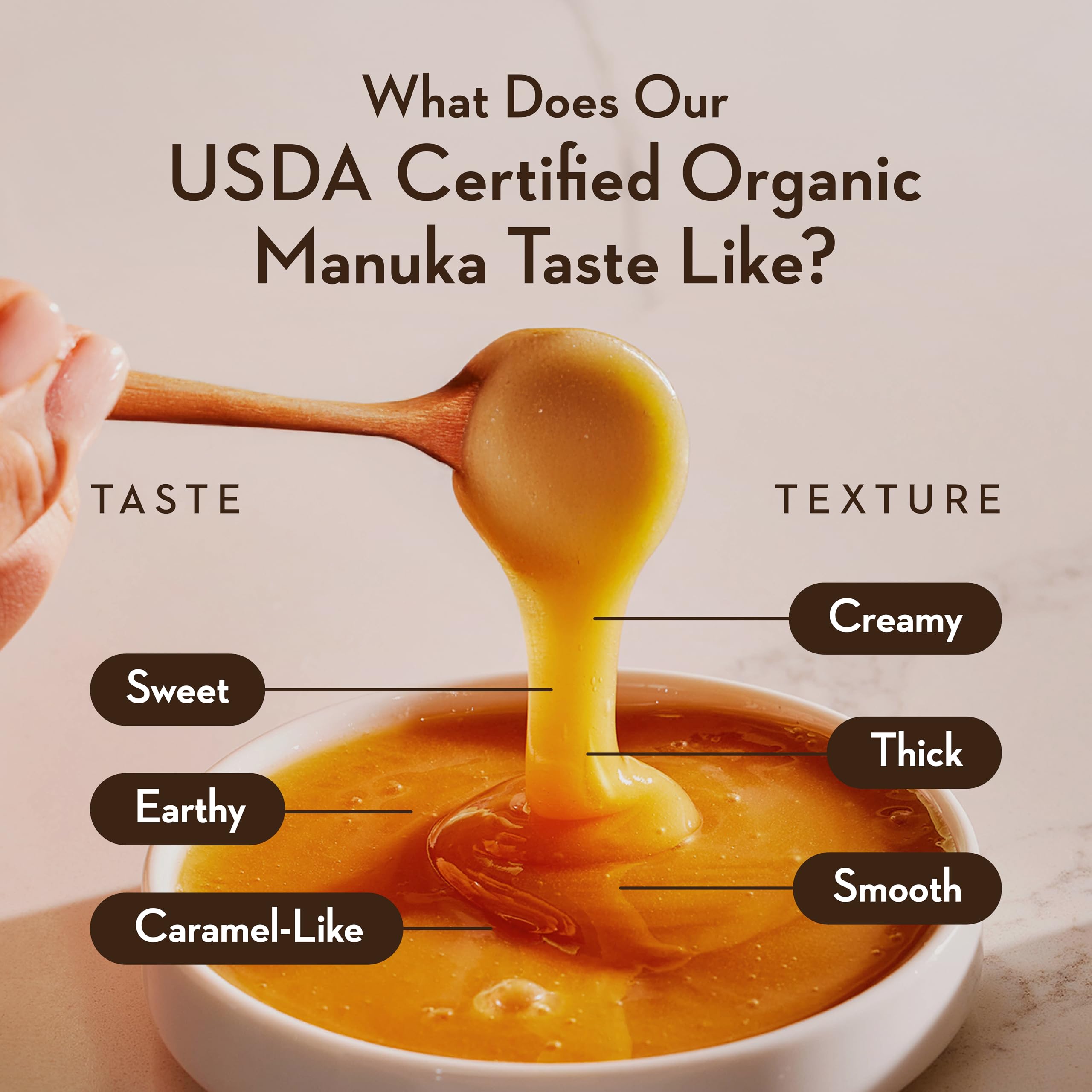 Wedderspoon New Zealand honey scene shows wild Manuka origins and pristine landscapes.