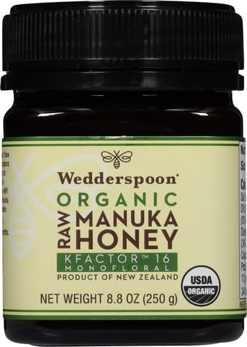 Wedderspoon New Zealand origin label highlighting authentic honey source.