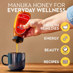 Wedderspoon squeeze bottle for quick, mess-free honey drizzles anytime