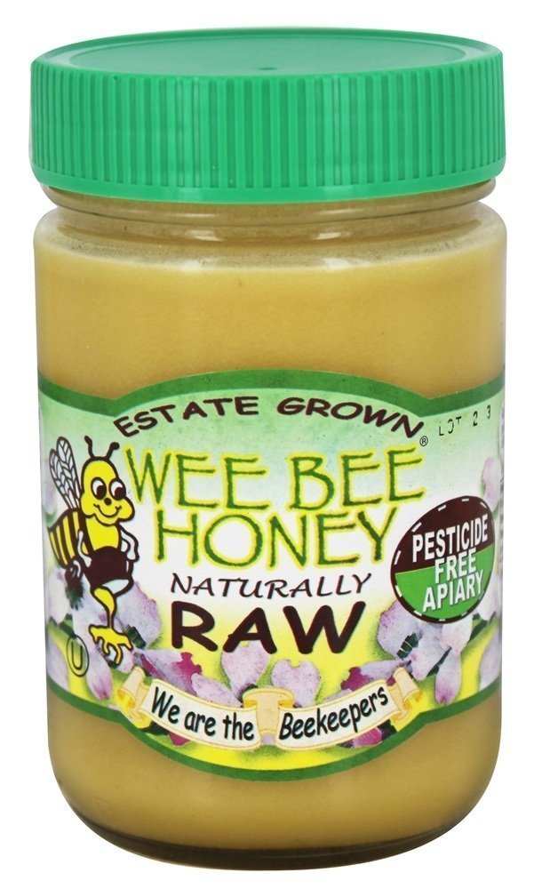 Wee Bee Honey jar, naturally raw, rich flavor ideal for tea and snacks