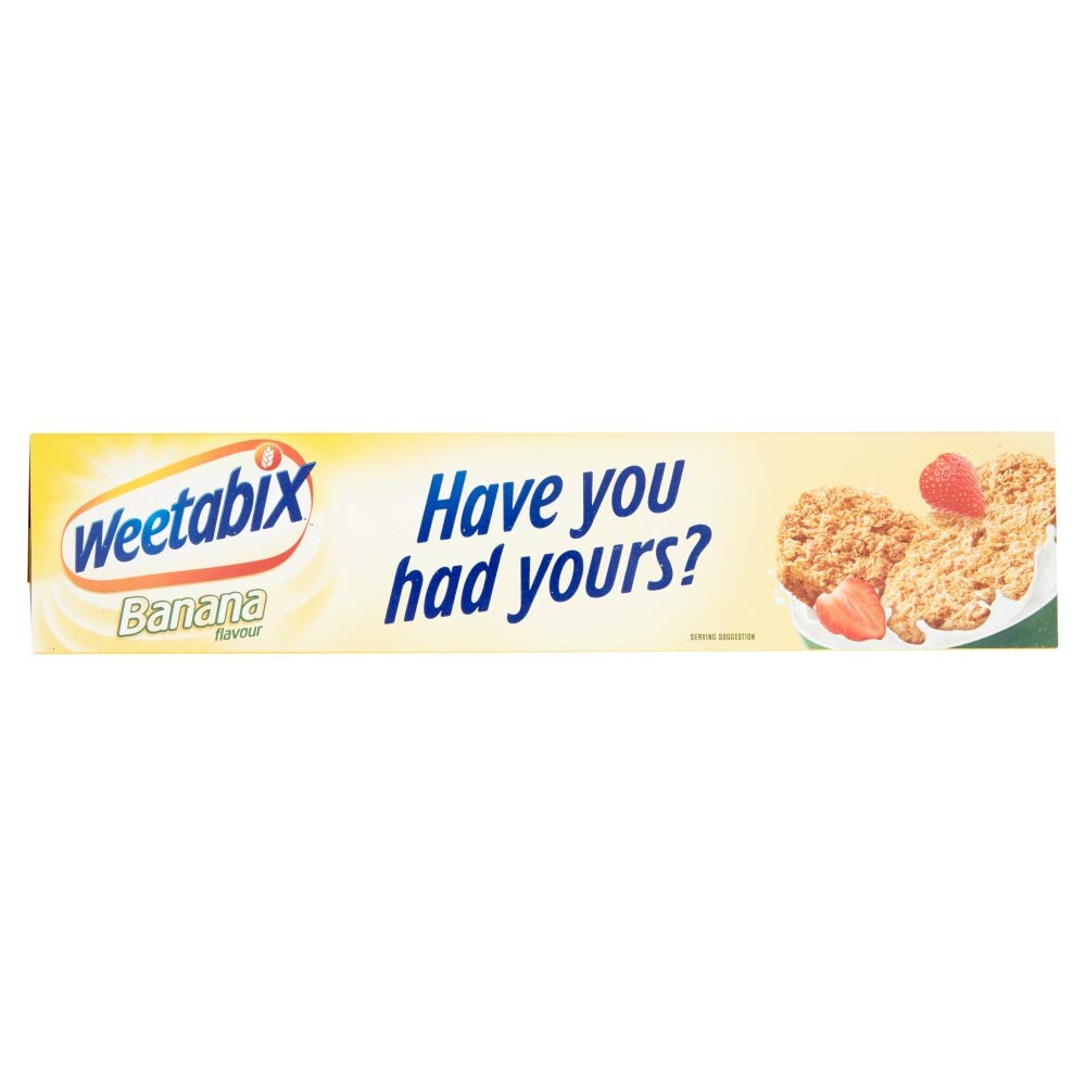 Weetabix Banana Biscuits pack open shows fresh biscuits ready to serve