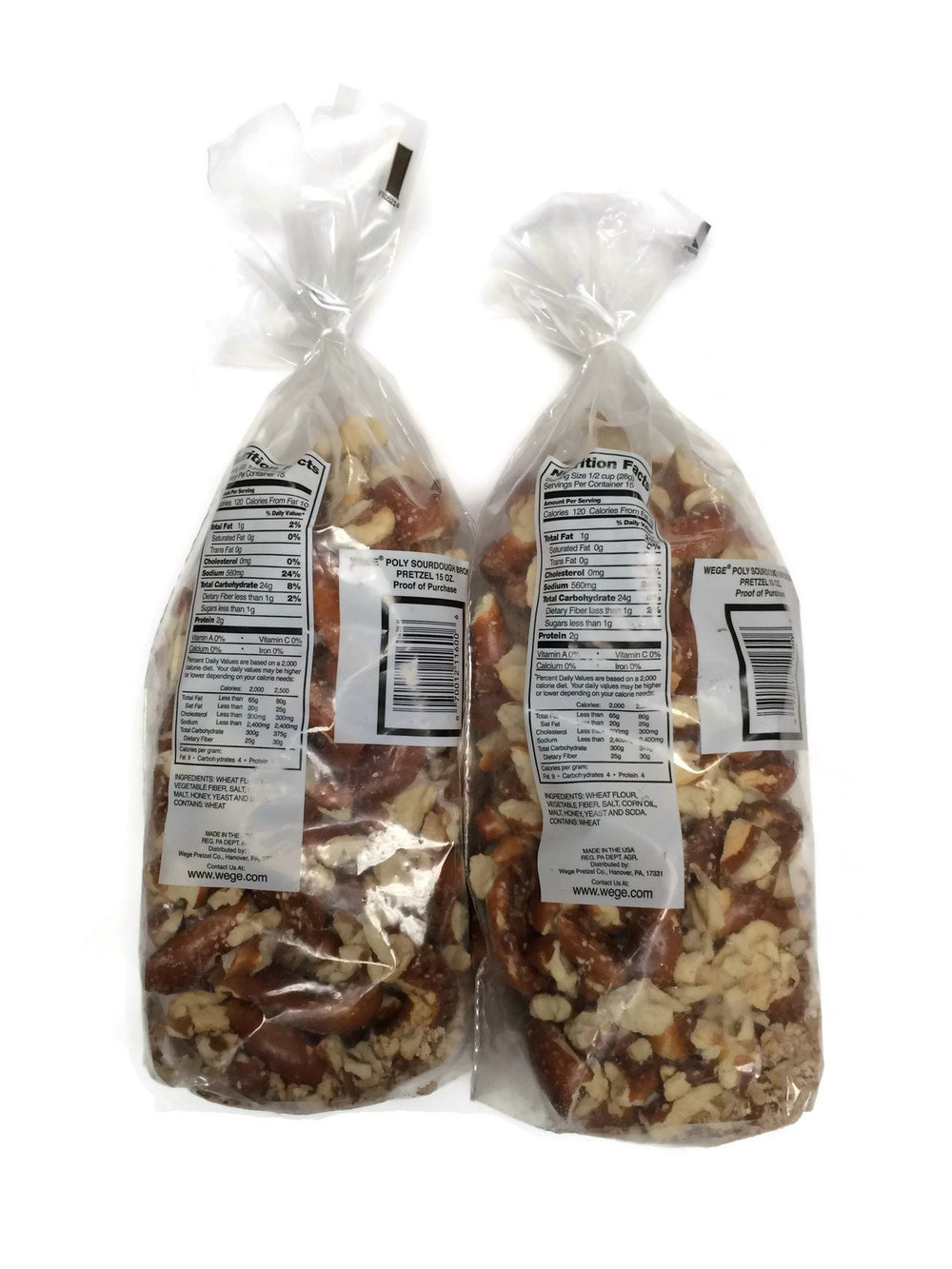 Wege Sourdough Broken Pretzels on a serving plate; versatile snack for parties and lunches.