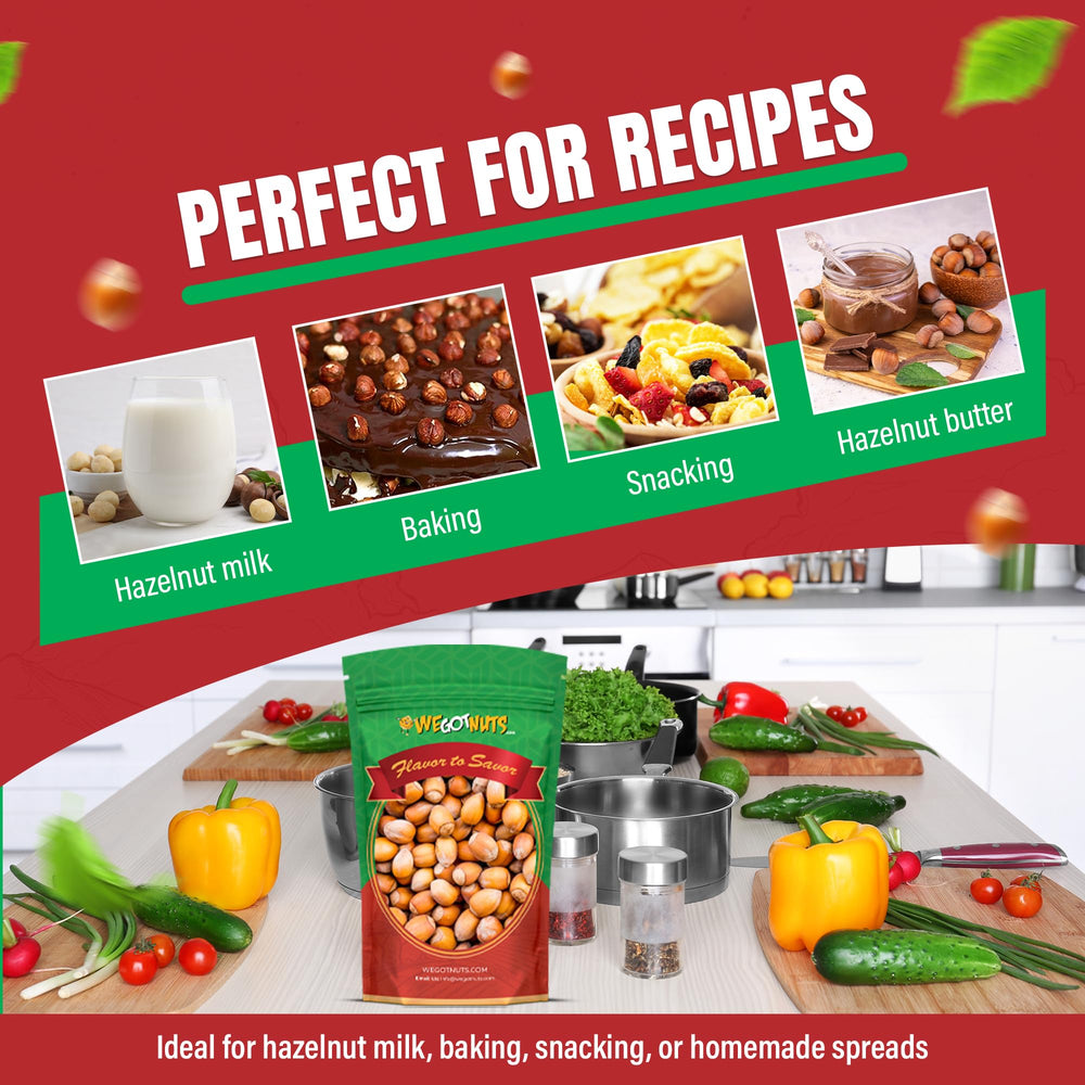 We Got Nuts hazelnuts in shell kosher certified Circle K, quality you can trust