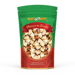 We Got Nuts roasted salted Brazil nuts in a 3lb bag for easy, flavorful snacking.