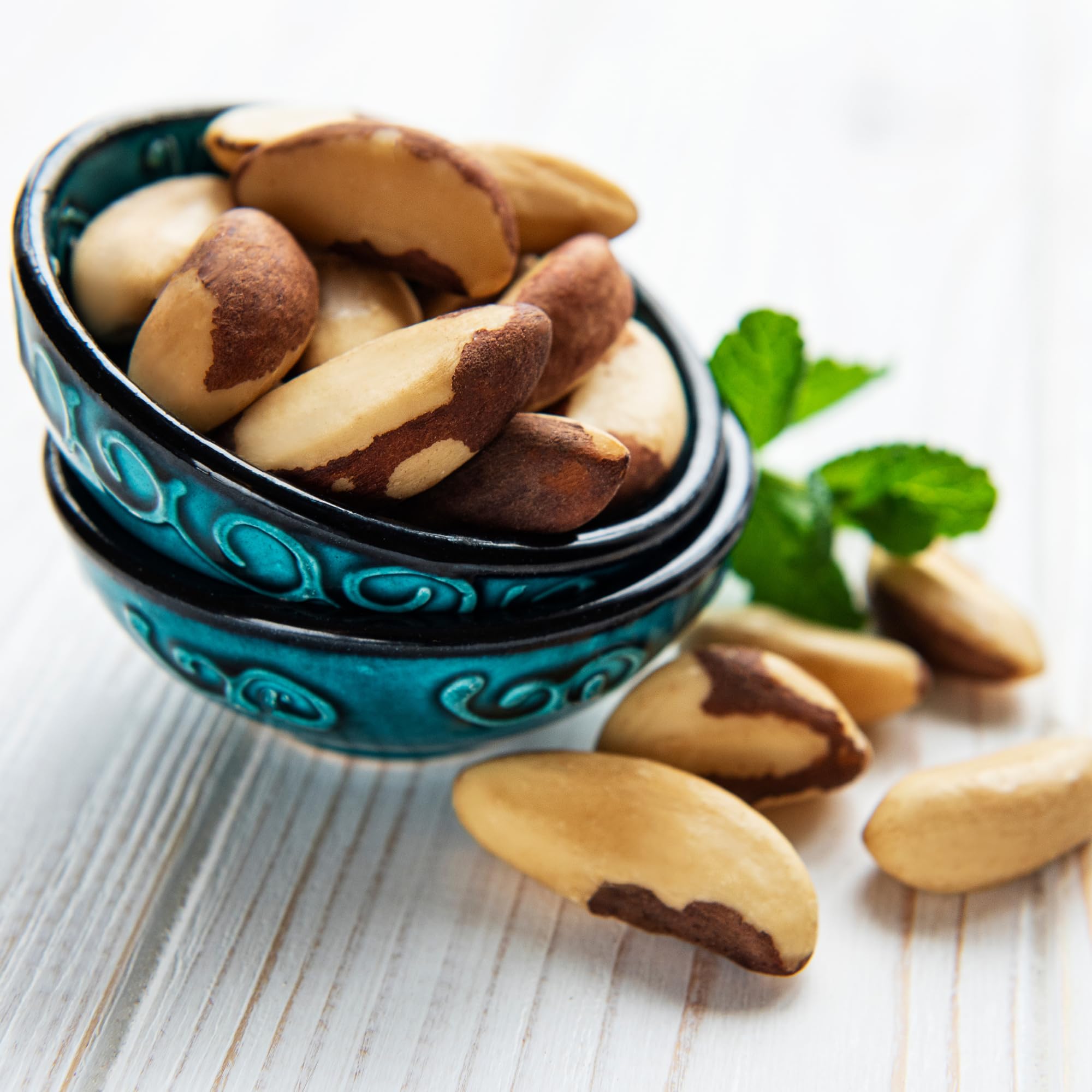 We Got Nuts shelled Brazil nuts in whole form ready to eat.