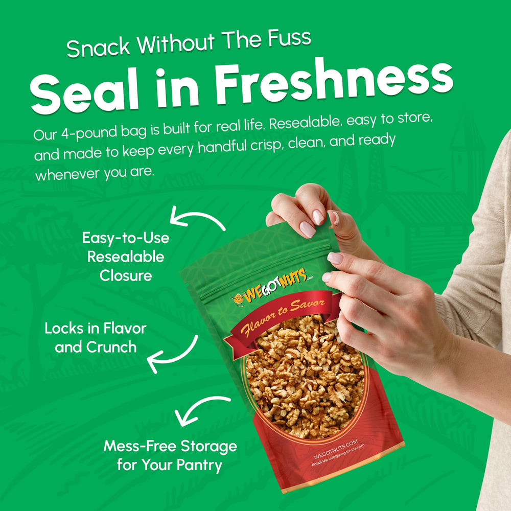We Got Nuts walnuts ideal for kid-friendly snacking