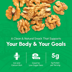 Unsalted all-natural walnuts by We Got Nuts preserve natural flavor and crunch