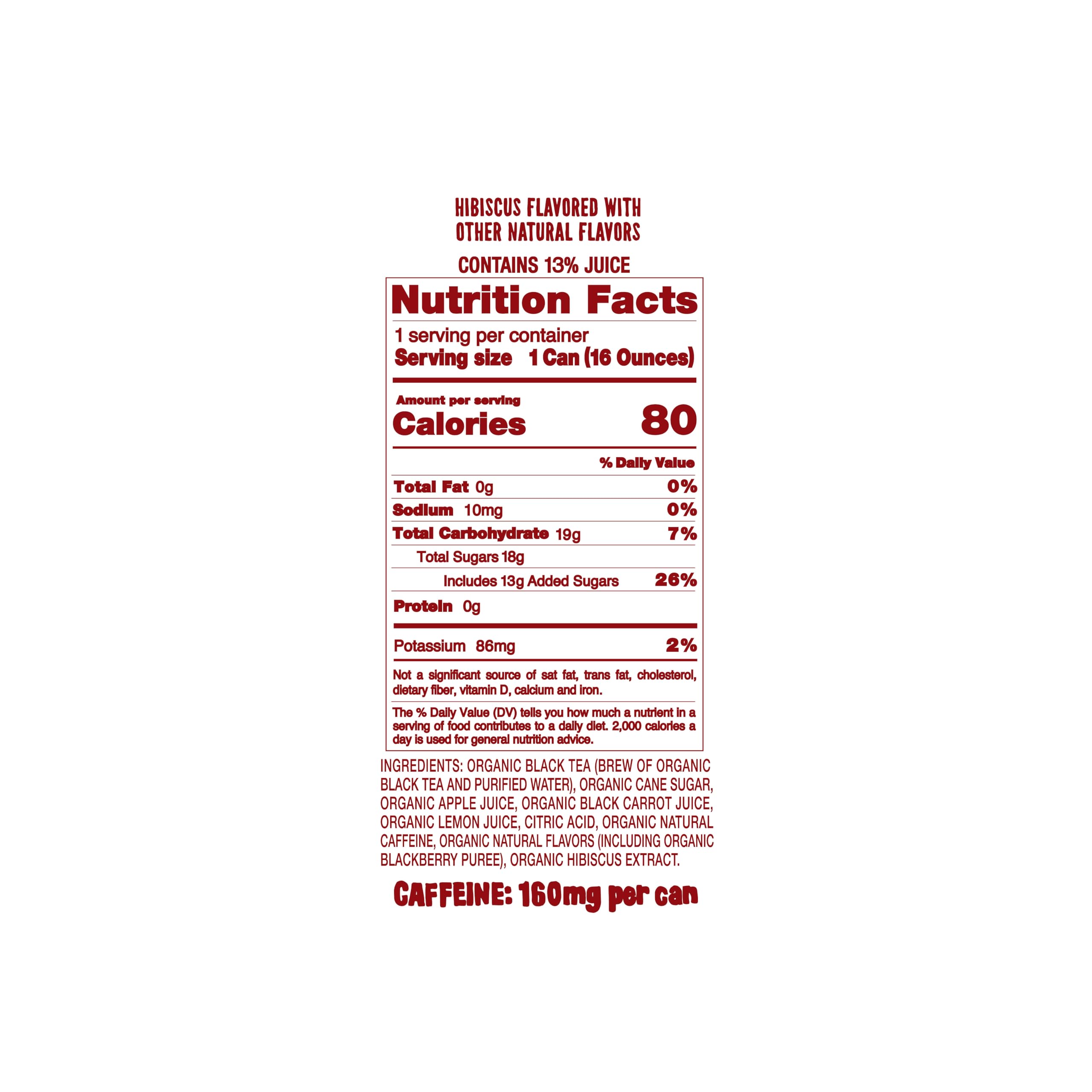 WEIRD Agua de Jamaica hibiscus tea pack of 12 for convenient daily energy ritual.