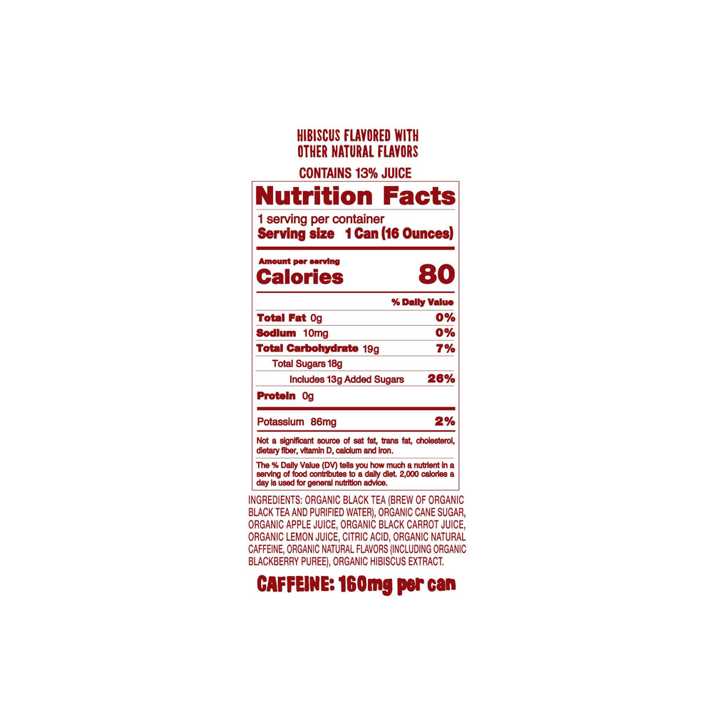 WEIRD Agua de Jamaica hibiscus tea pack of 12 for convenient daily energy ritual.