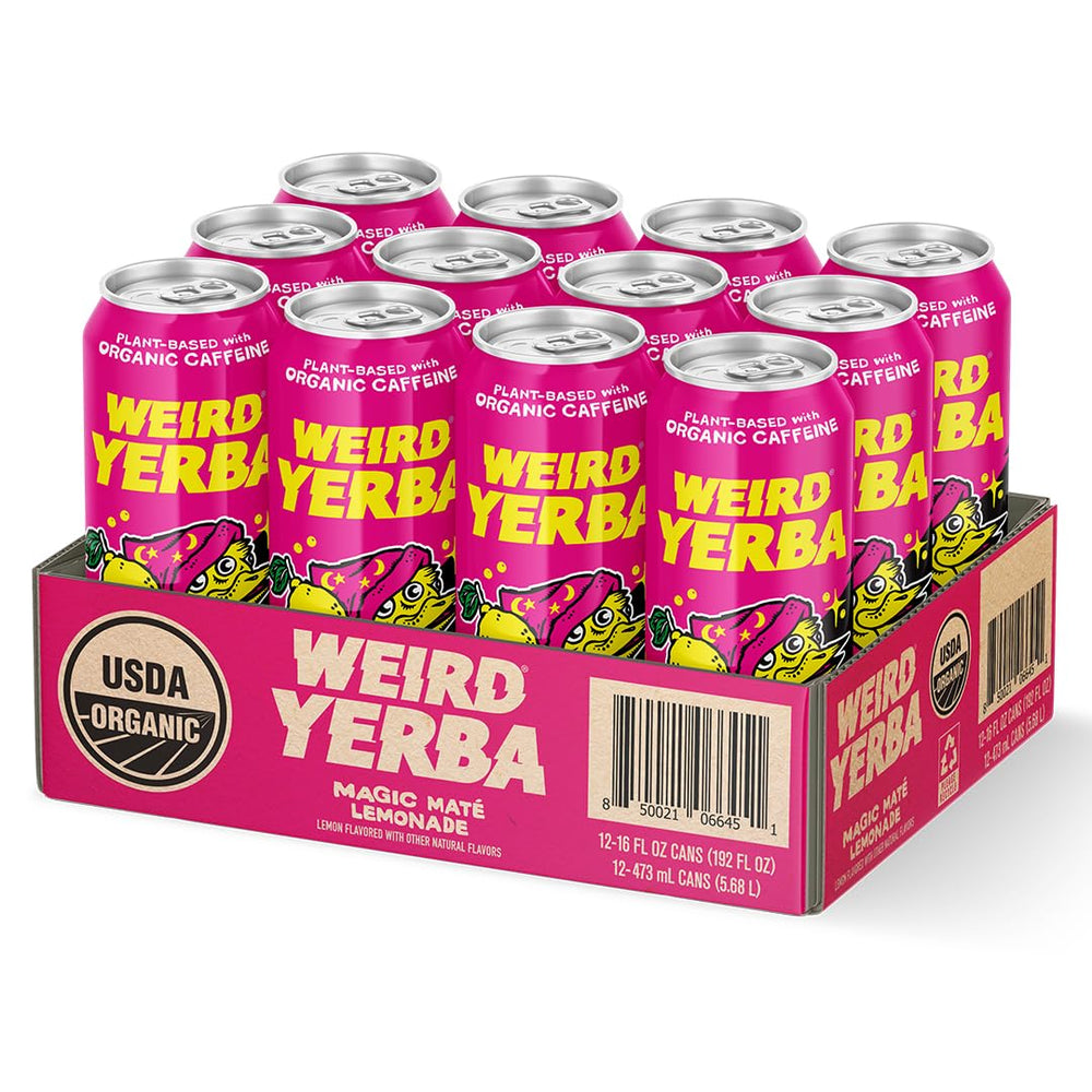 WEIRD energy boost in a can ideal for study sessions.