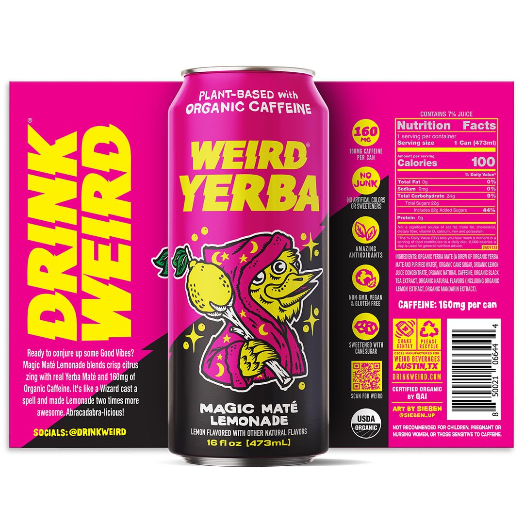 WEIRD on-the-go energy for travel and workouts.