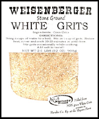 Weisenberger White Grits package ready for quick Southern breakfast prep