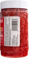 Wel-Pac Kizami Shoga jar label close-up highlighting easy garnish option for meals.