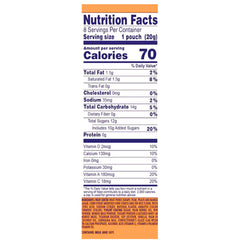 Welch's mango-peach snack box highlights convenient 0.7 oz portions for lunchboxes.