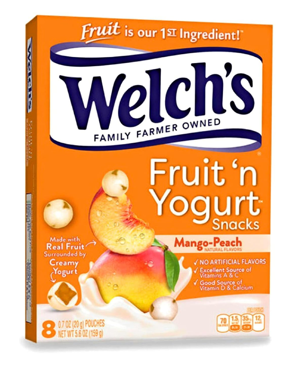 80-calorie Welch’s Fruit ’n Yogurt Snacks portion packs for mindful snacking.