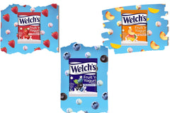 Close-up of Welch’s Fruit ’n Yogurt Snacks showing creamy yogurt coating.