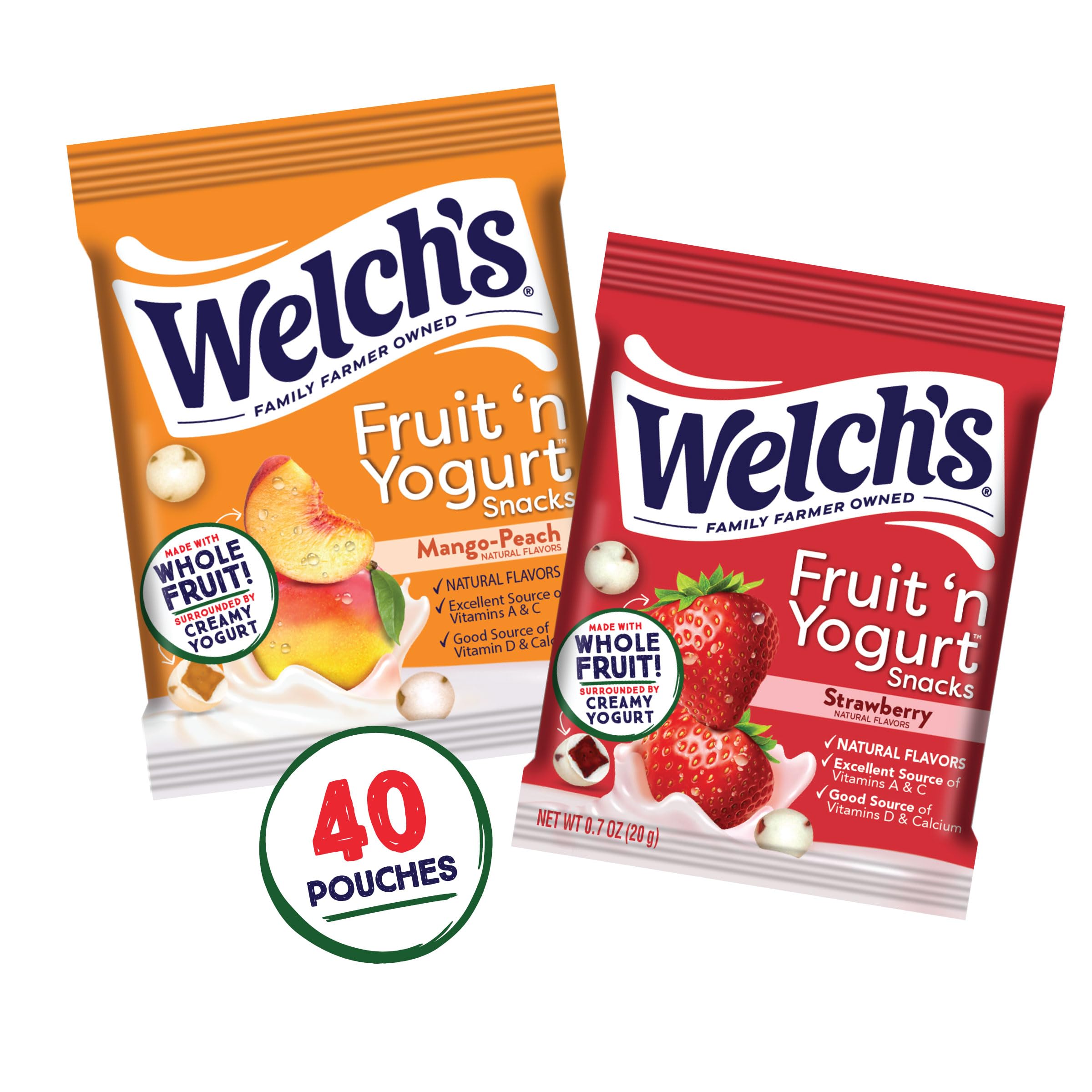 Welch's Fruit n Yogurt Snacks gluten-free option with natural flavors for quick snacking
