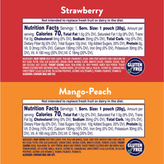 Welch's Fruit n Yogurt Snacks mango peach in a portable package for lunchboxes