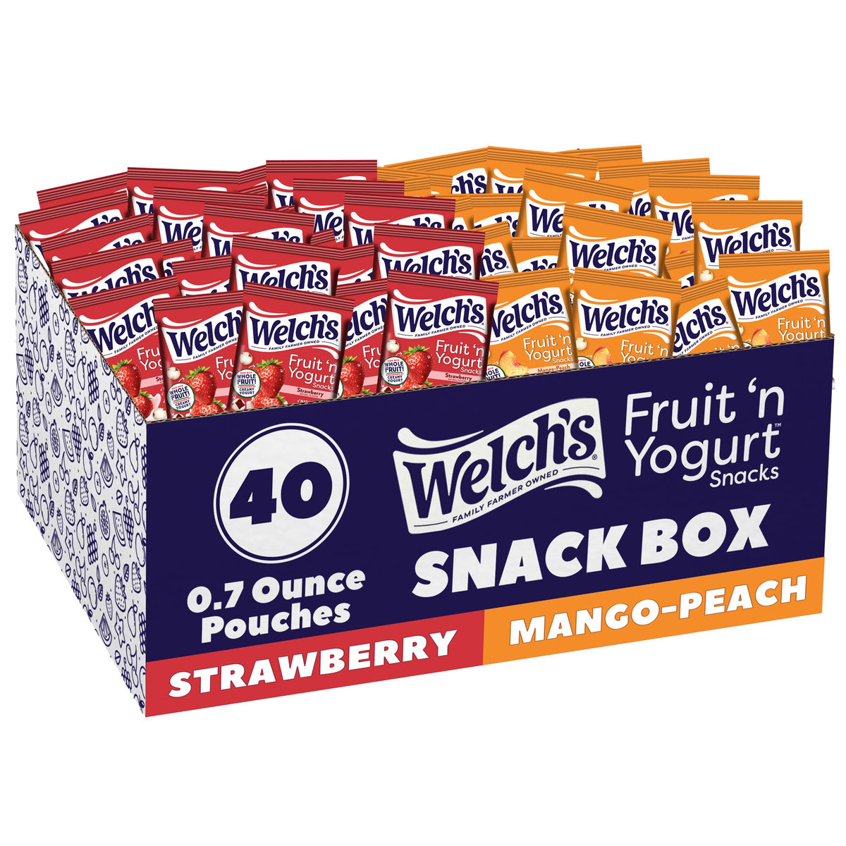 Welch's Fruit n Yogurt Snacks strawberry with creamy coating, tasty snack for anytime