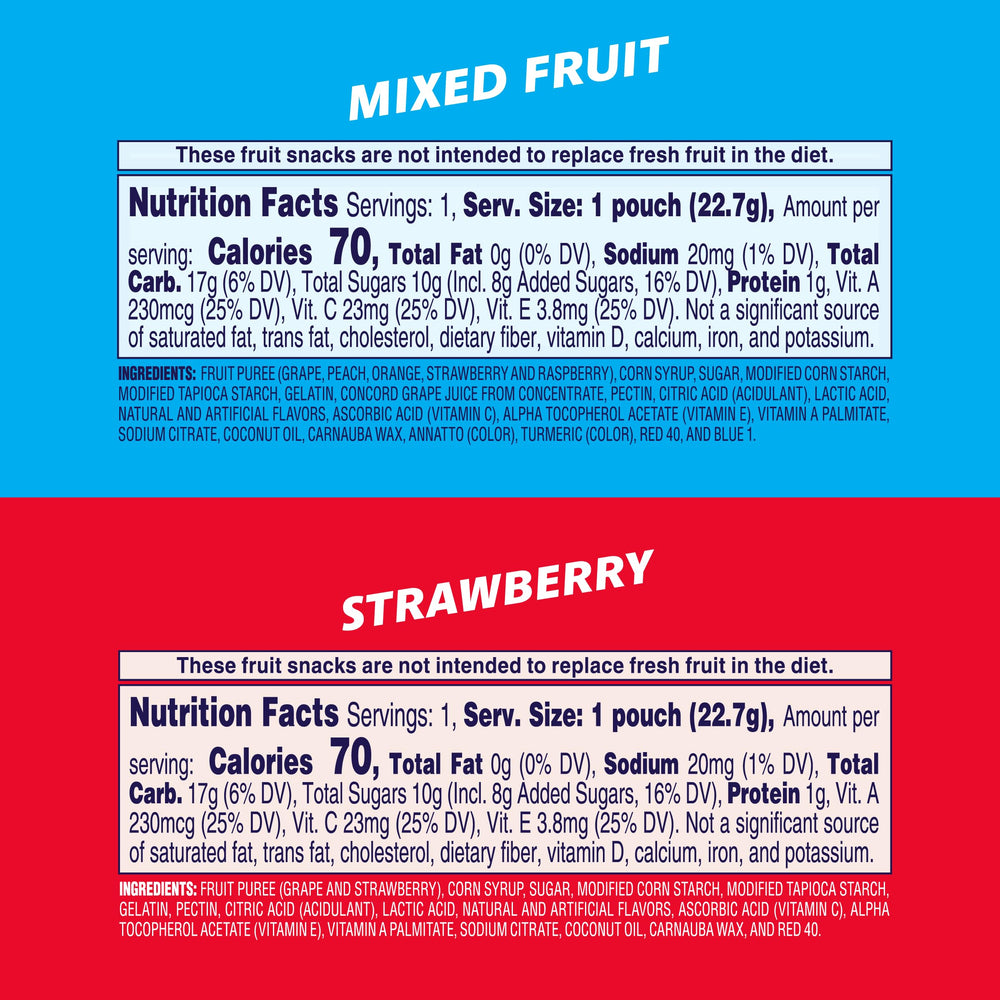 Welch's Fruit Snacks 60-count box displayed for on-the-go snacking.