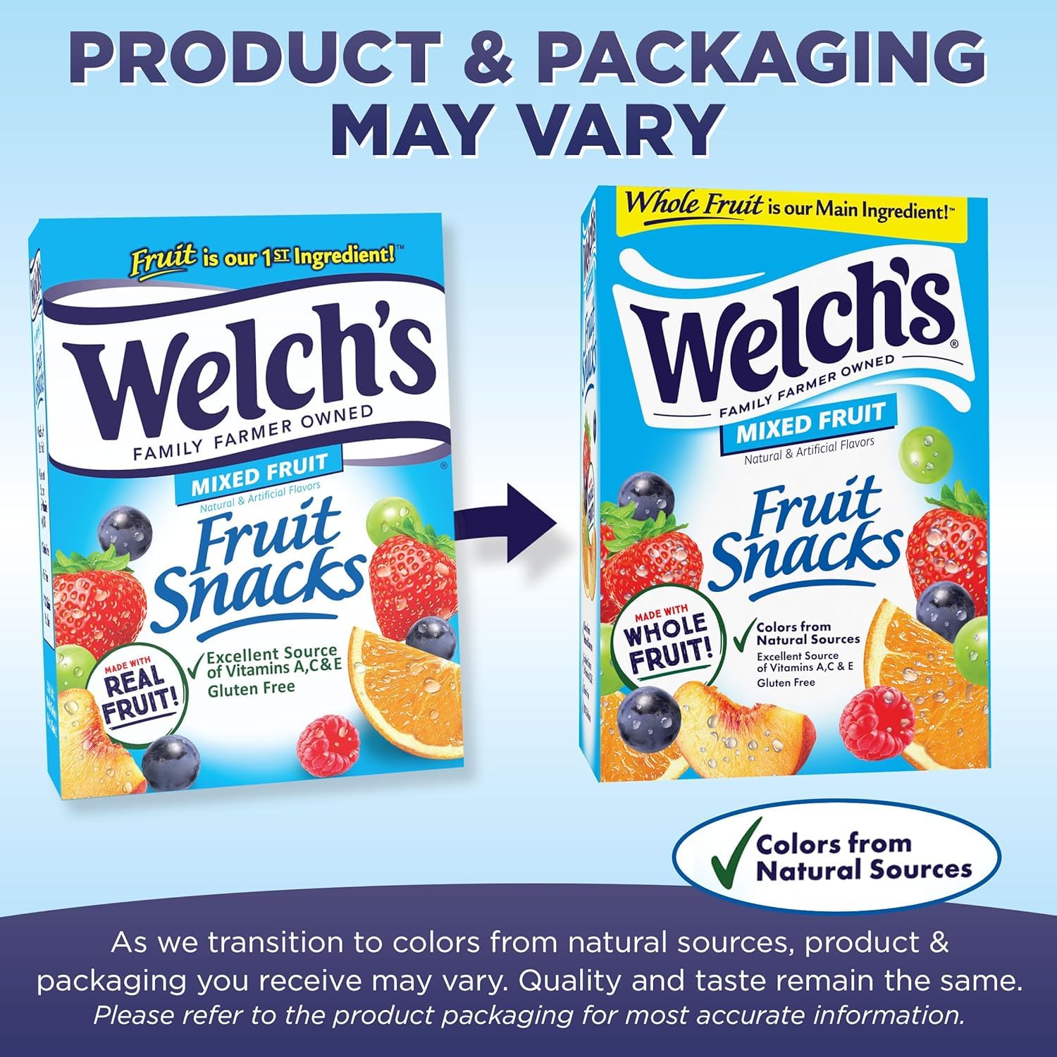 Welch's bulk-pack packaging keeps snacks organized