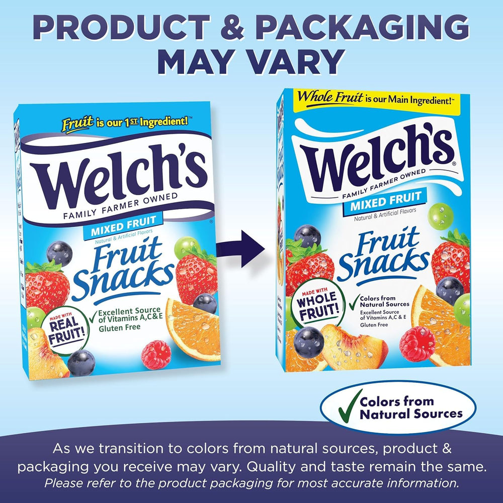 Welch's bulk-pack packaging keeps snacks organized