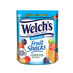 Welch's Fruit Snacks Mixed Fruit 28oz resealable pack, ideal for lunches