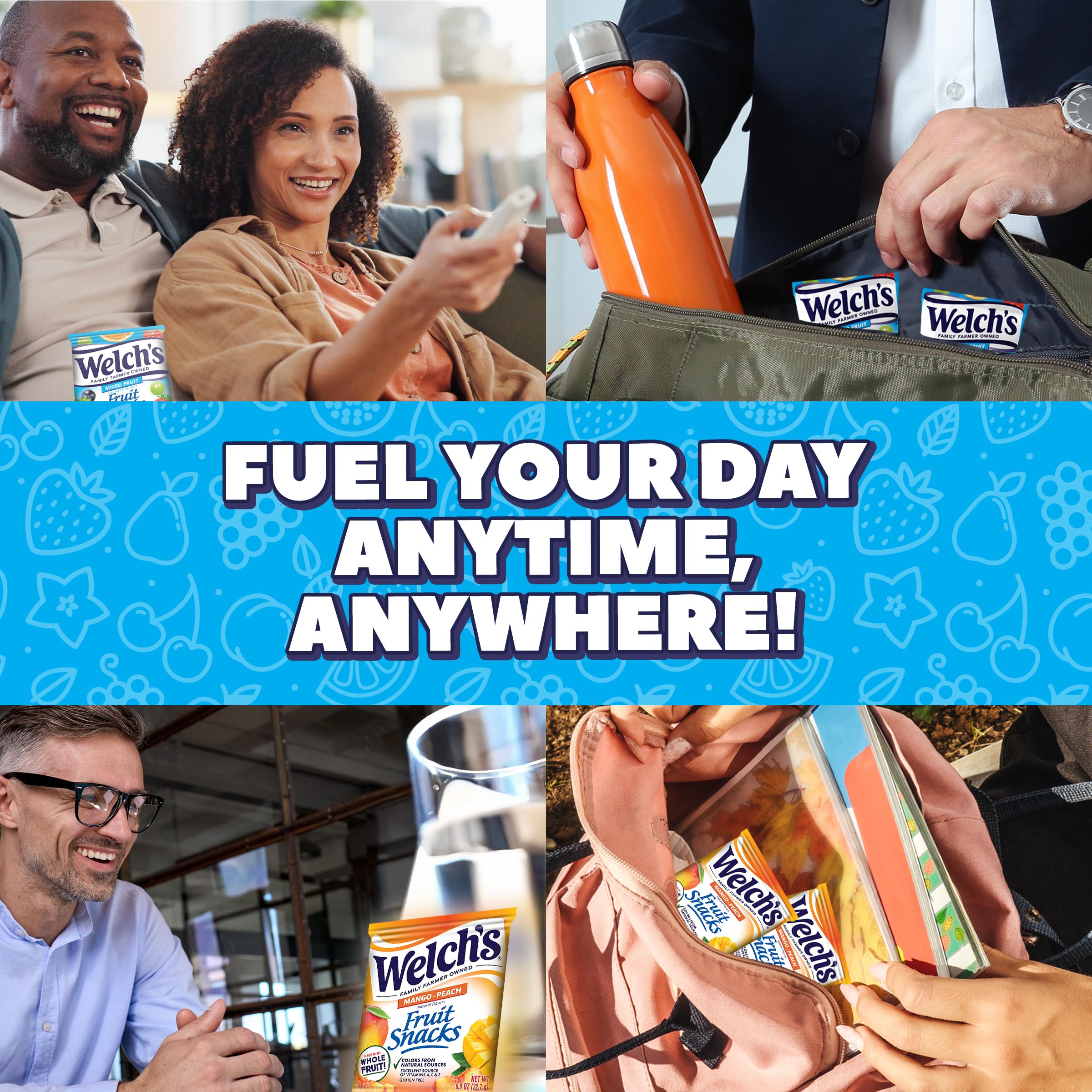 Snacks tucked in a purse or desk for easy energy.