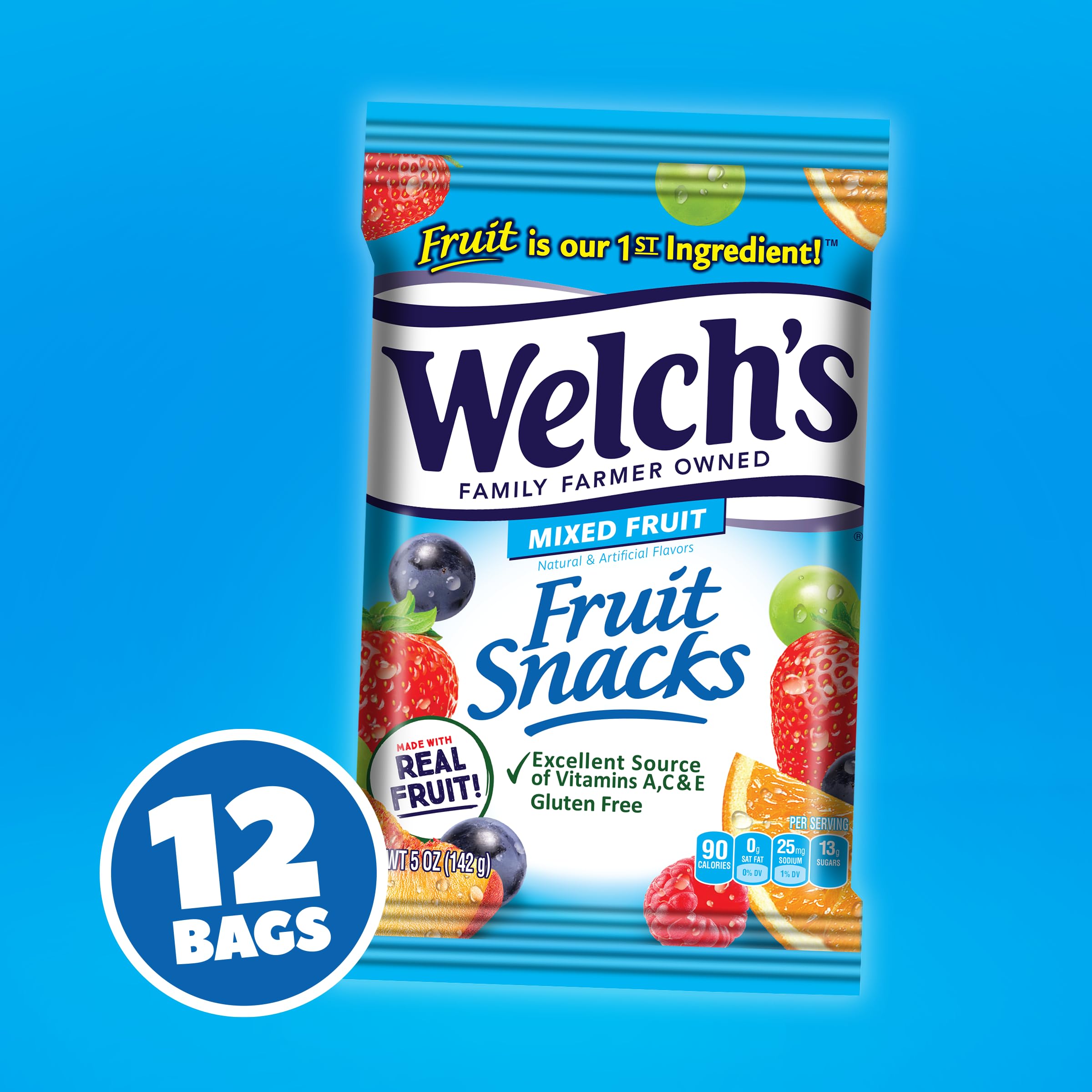 Welch's Fruit Snacks in a lunchbox, a simple school lunch idea