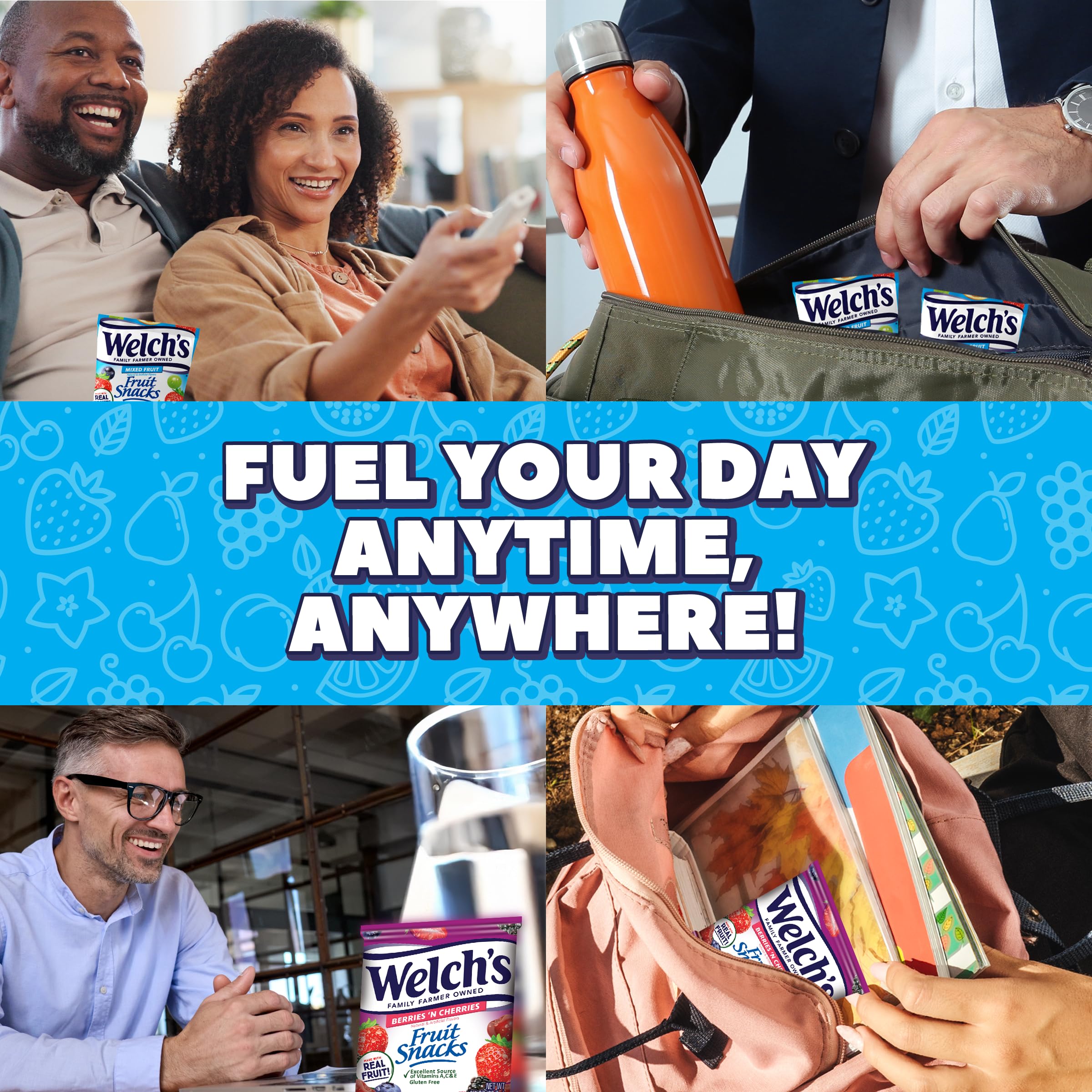 Welch's fruit snacks suit school lunches with a tasty, portable option.