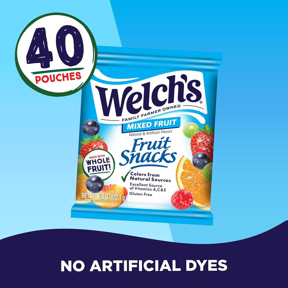 Welch's vitamins A, C & E provide a tasty, nutrient-forward snack