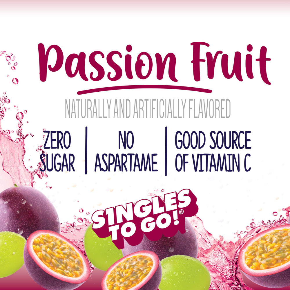 Welch's Singles To Go passion fruit glass shows tastier hydration after a workout.