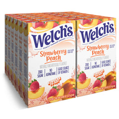Welch's Singles To Go strawberry peach packet for on-the-go flavor boost