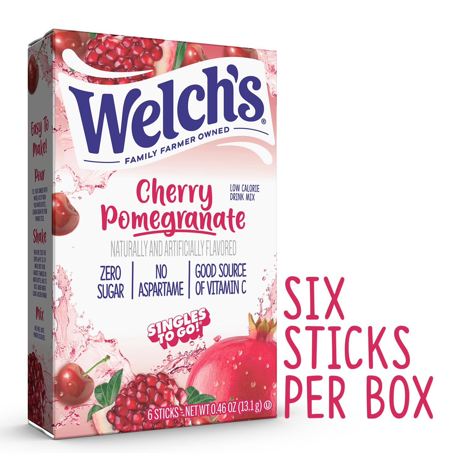 Welch's Singles To Go packets in a lunchbox provide portable flavor for school or work.