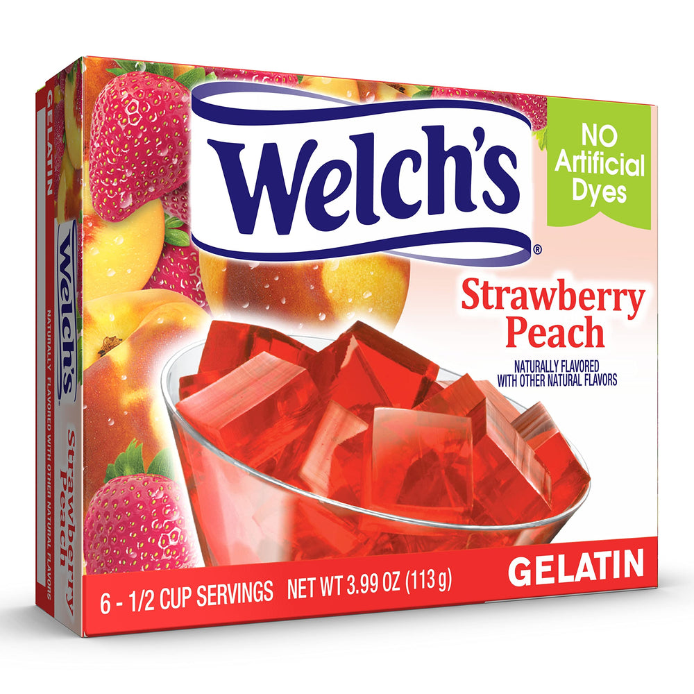 Welch's gelatin cup on countertop, easy snack for busy days