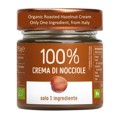WellEatable hazelnut cream jar showing pure ingredients and smooth texture for toast