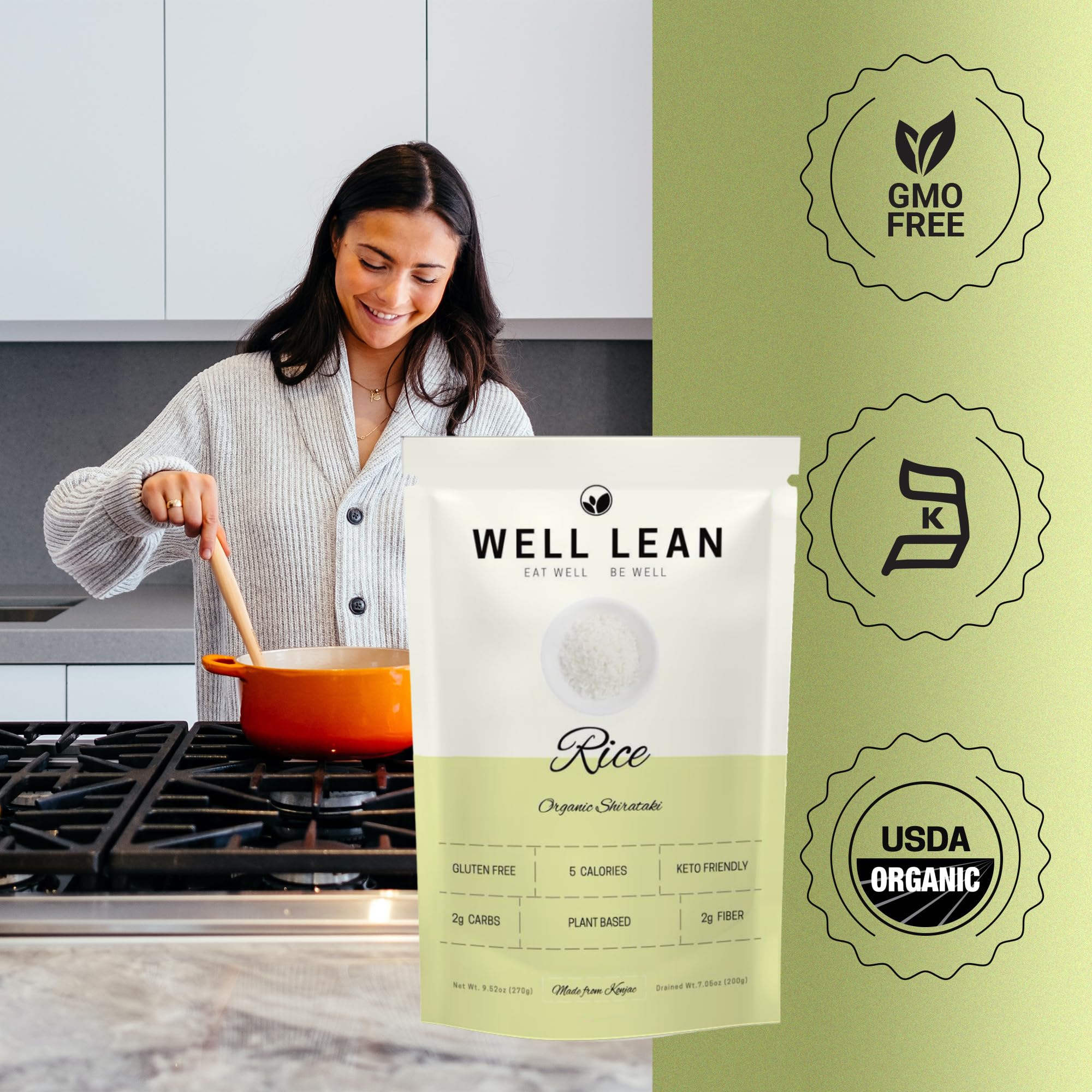 Well Lean Konjac Shirataki Rice with sauce pairing idea for meals