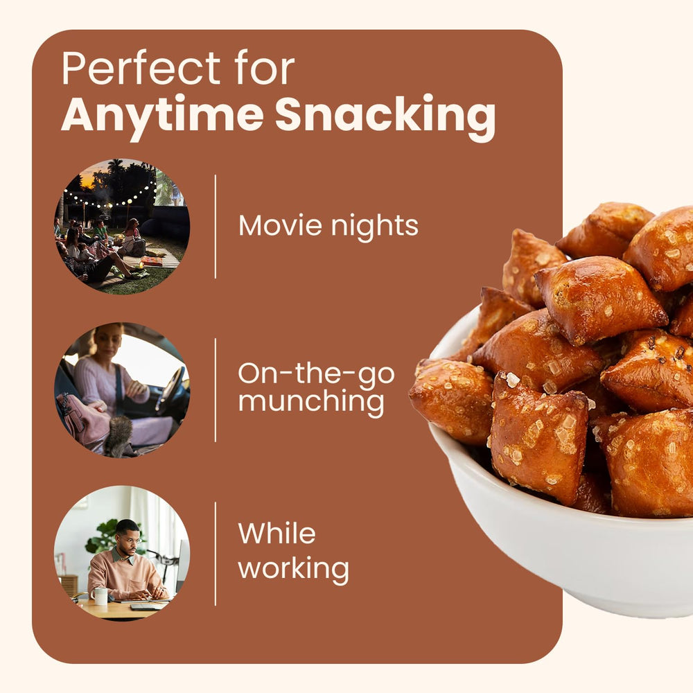 Wellsley Farms party snack platter featuring peanut butter filled pretzels for crowds