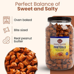 Wellsley Farms Peanut Butter Filled Pretzels in a bowl ready to share at gatherings
