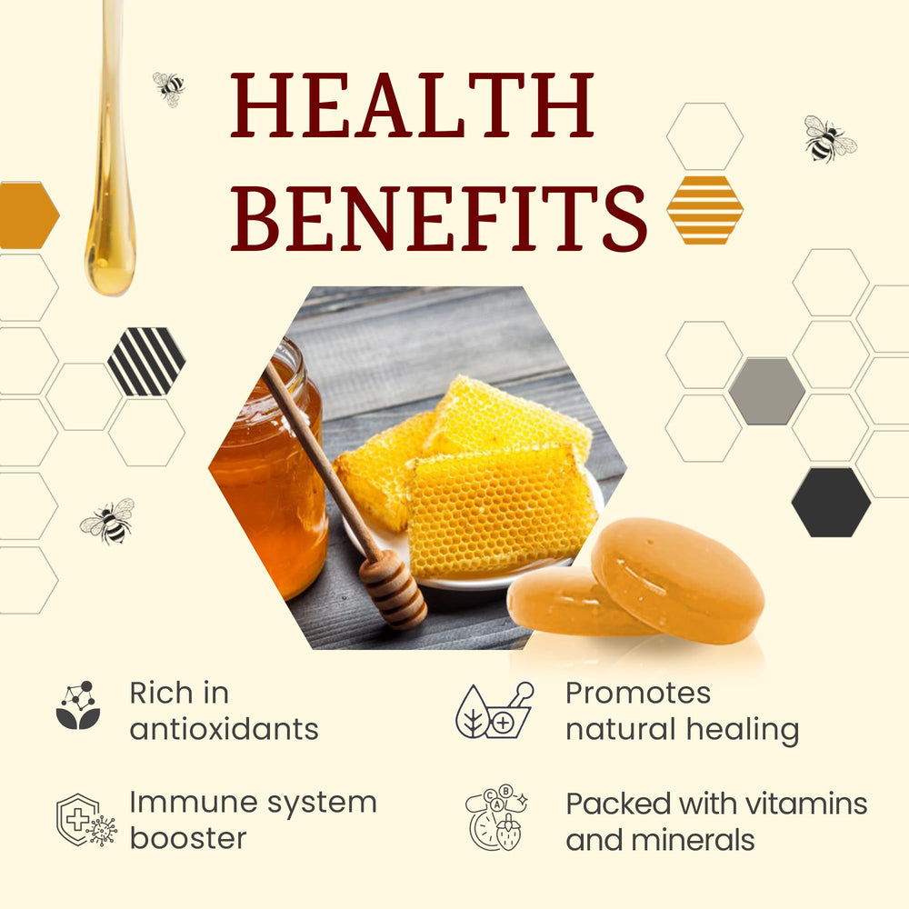 Wellbee's Honey Candy on a spoon with tea evokes quick tasting and simple indulgence.